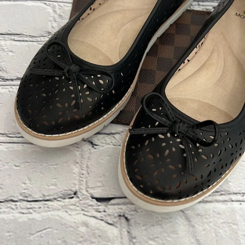 * White mountain black flats with memory foam comfort - Picture 2 of 7